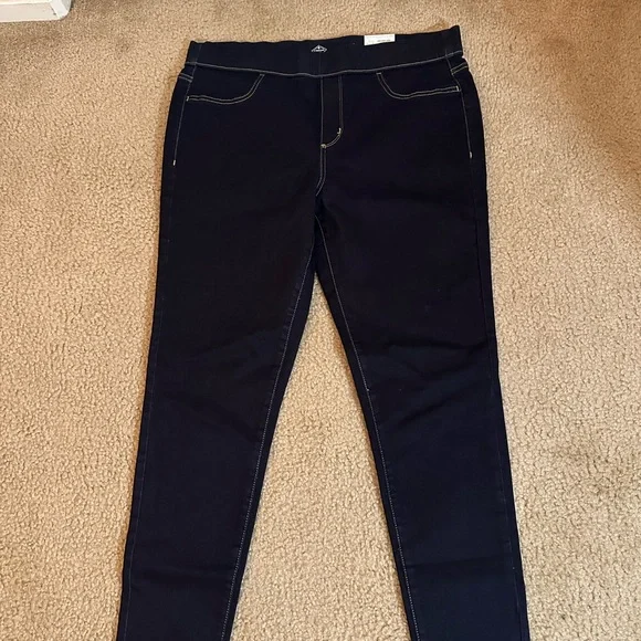 St. John's Bay Women's Navy Jeggings - Picture 2 of 4